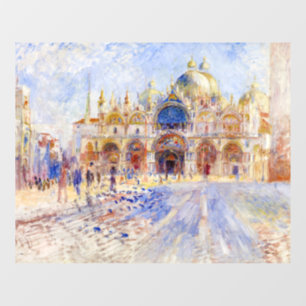 Pierre-Auguste Renoir - Venice, Piazza San Marco Window Cling