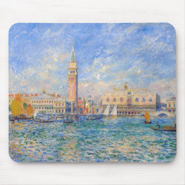 Pierre-Auguste Renoir - Venice, the Doge's Palace Mouse Mat (Front)