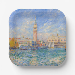 Pierre-Auguste Renoir - Venice, the Doge's Palace Paper Plate