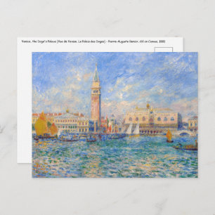 Pierre-Auguste Renoir - Venice, the Doge's Palace Postcard