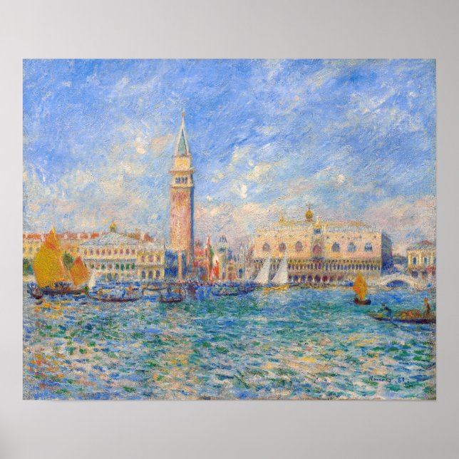 Pierre-Auguste Renoir - Venice, the Doge's Palace Poster (Front)