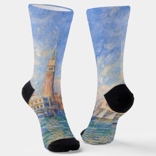 Pierre-Auguste Renoir - Venice, the Doge's Palace Socks (Angled)