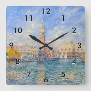 Pierre-Auguste Renoir - Venice, the Doge's Palace Square Wall Clock