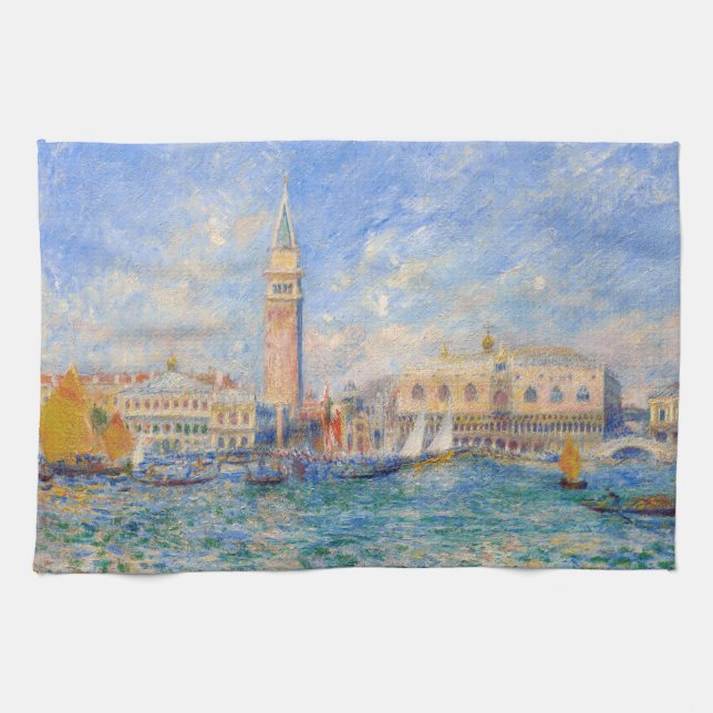 Pierre-Auguste Renoir - Venice, the Doge's Palace Tea Towel (Horizontal)