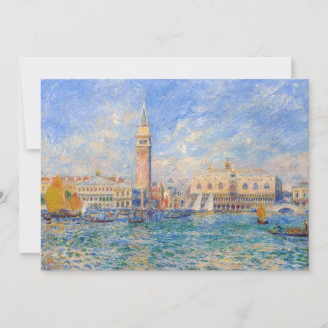 Pierre-Auguste Renoir - Venice, the Doge's Palace Thank You Card (Front)