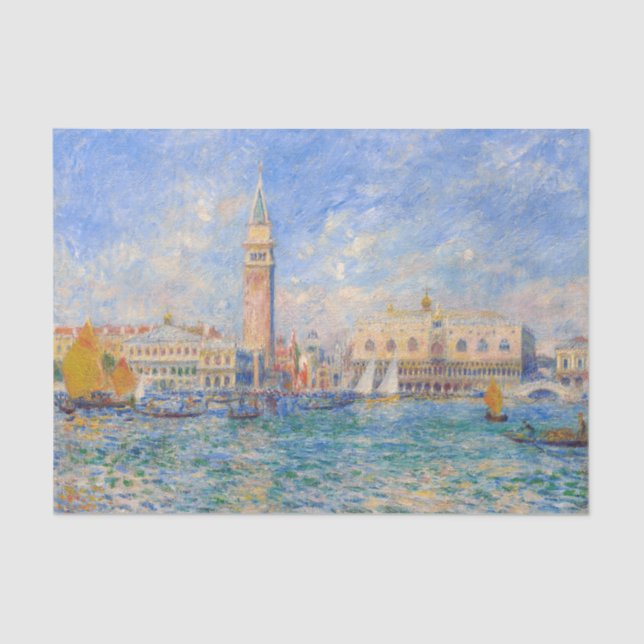 Pierre-Auguste Renoir - Venice, the Doge's Palace Tissue Paper (Front)