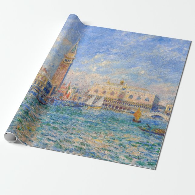 Pierre-Auguste Renoir - Venice, the Doge's Palace Wrapping Paper (Unrolled)