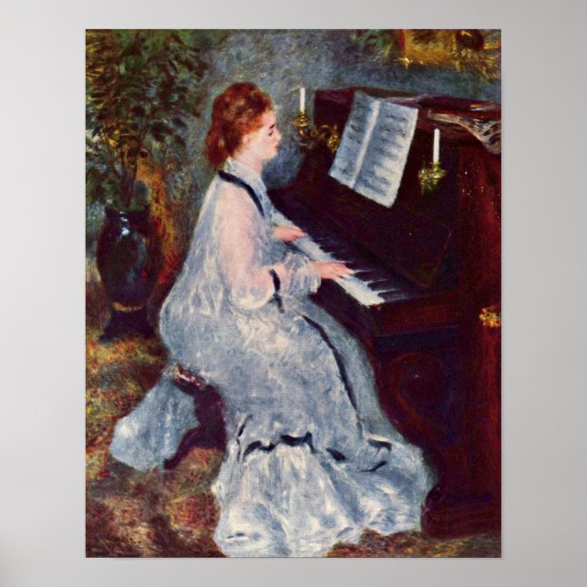 Pierre-Auguste Renoir - Woman at the Piano Poster (Front)