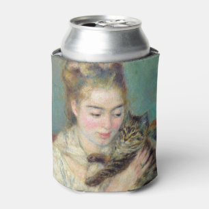 Pierre-Auguste Renoir - Woman with a Cat Can Cooler