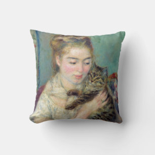 Pierre-Auguste Renoir - Woman with a Cat Cushion