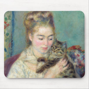 Pierre-Auguste Renoir - Woman with a Cat Mouse Mat