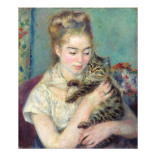 Pierre-Auguste Renoir - Woman with a Cat Photo Print