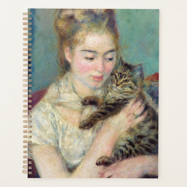 Pierre-Auguste Renoir - Woman with a Cat Planner (Front)