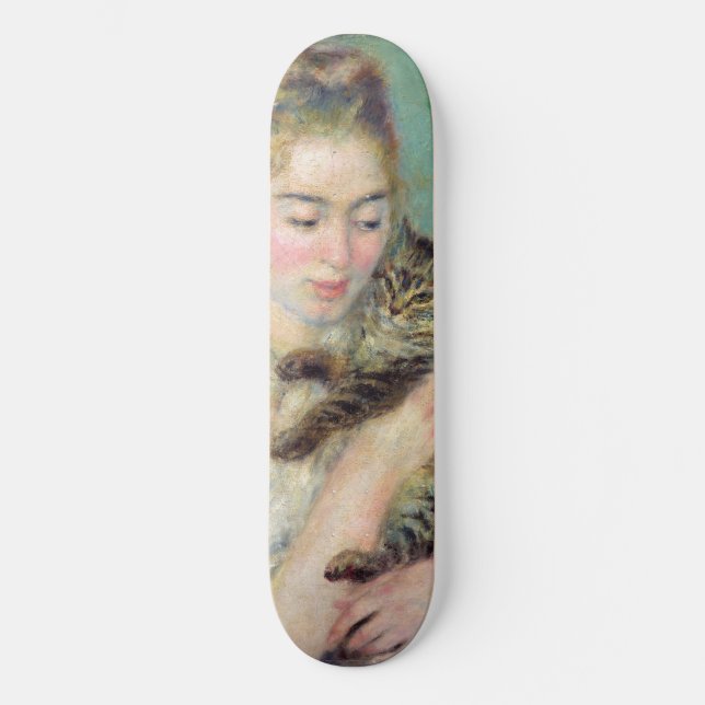 Pierre-Auguste Renoir - Woman with a Cat Skateboard (Front)