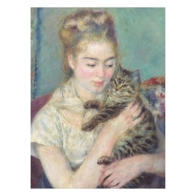 Pierre-Auguste Renoir - Woman with a Cat Tablecloth (Front)