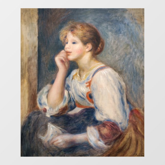 Pierre-Auguste Renoir - Woman with a Letter Window Cling (Sheet)