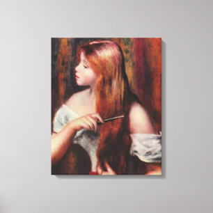 Pierre Auguste  Renoir Young Girl with Red Hair Canvas Print