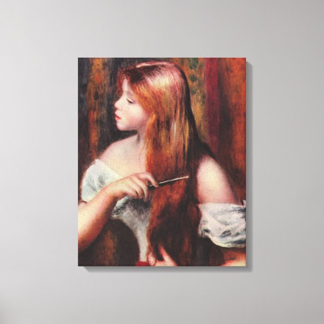 Pierre Auguste  Renoir Young Girl with Red Hair Canvas Print (Front)