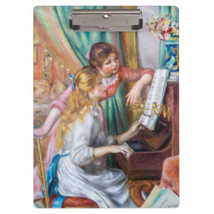 Pierre Auguste Renoir - Young Girls at the Piano Clipboard
