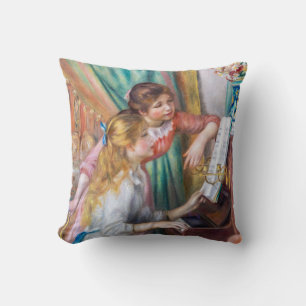 Pierre Auguste Renoir - Young Girls at the Piano Cushion