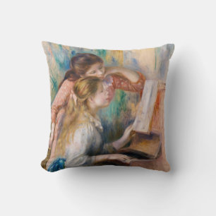 Pierre Auguste Renoir - Young Girls at the Piano Cushion
