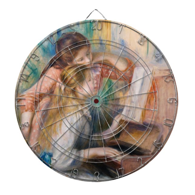 Pierre Auguste Renoir - Young Girls at the Piano Dartboard (Front)