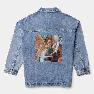 Pierre Auguste Renoir - Young Girls at the Piano Denim Jacket