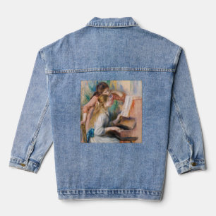 Pierre Auguste Renoir - Young Girls at the Piano Denim Jacket
