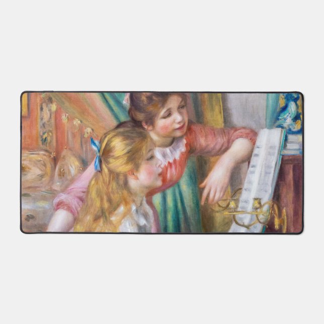 Pierre Auguste Renoir - Young Girls at the Piano Desk Mat (Front)