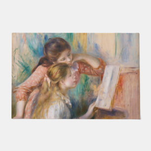 Pierre Auguste Renoir - Young Girls at the Piano Doormat