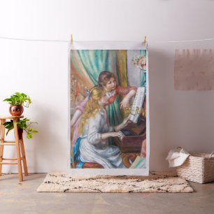 Pierre Auguste Renoir - Young Girls at the Piano Fabric