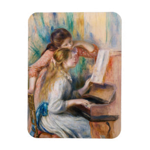 Pierre Auguste Renoir - Young Girls at the Piano Magnet