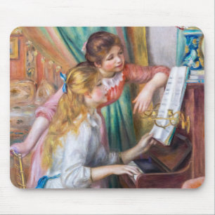 Pierre Auguste Renoir - Young Girls at the Piano Mouse Mat