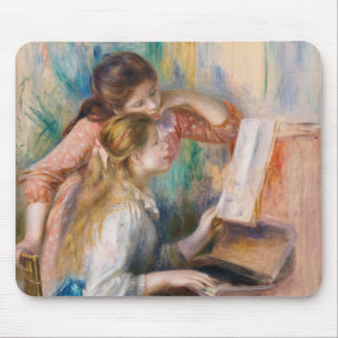 Pierre Auguste Renoir - Young Girls at the Piano Mouse Mat