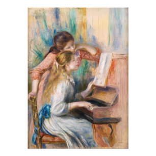 Pierre Auguste Renoir - Young Girls at the Piano Photo Print