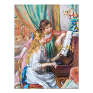 Pierre Auguste Renoir - Young Girls at the Piano Photo Print