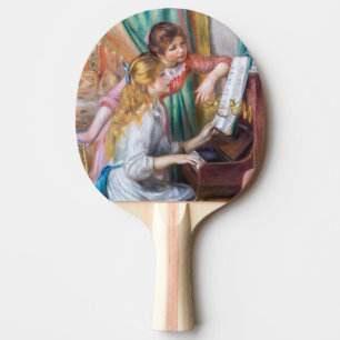 Pierre Auguste Renoir - Young Girls at the Piano Ping Pong Paddle