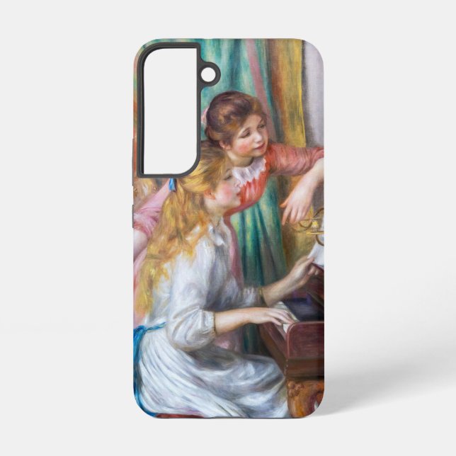 Pierre Auguste Renoir - Young Girls at the Piano Samsung Galaxy S22 Case (Back)