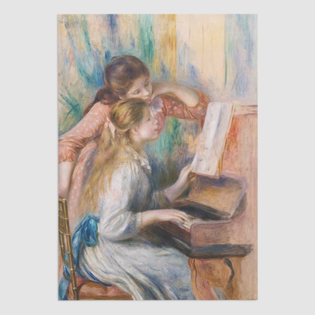 Pierre Auguste Renoir - Young Girls at the Piano Tissue Paper (Creator Uploaded)