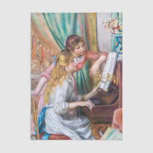 Pierre Auguste Renoir - Young Girls at the Piano Tissue Paper