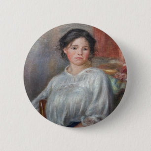 Pierre-Auguste Renoir - Young Woman Seated 6 Cm Round Badge