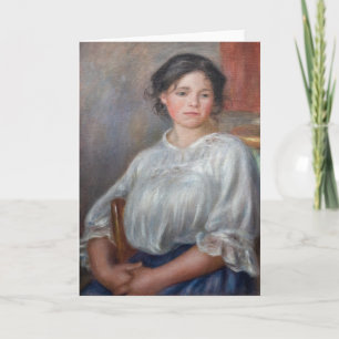 Pierre-Auguste Renoir - Young Woman Seated Card