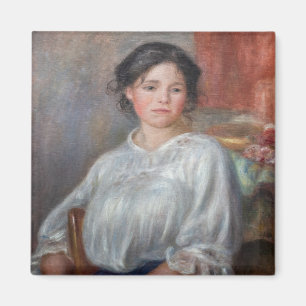 Pierre-Auguste Renoir - Young Woman Seated Magnet