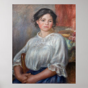 Pierre-Auguste Renoir - Young Woman Seated Poster