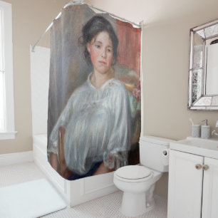 Pierre-Auguste Renoir - Young Woman Seated Shower Curtain
