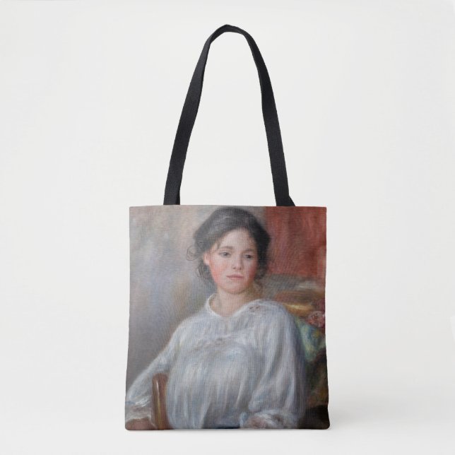 Pierre-Auguste Renoir - Young Woman Seated Tote Bag (Front)