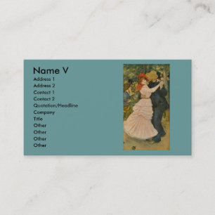 Pierre-Auguste Renoir's Dance at Bougival (1883) Business Card