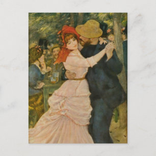 Pierre-Auguste Renoir's Dance at Bougival (1883) Postcard