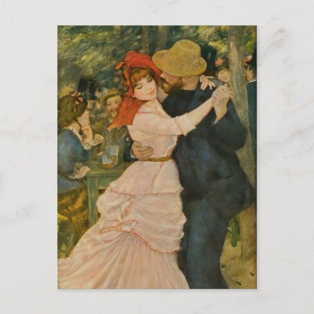 Pierre-Auguste Renoir's Dance at Bougival (1883) Postcard (Front)