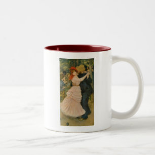 Pierre-Auguste Renoir's Dance at Bougival (1883) Two-Tone Coffee Mug